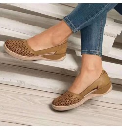 Dress Sandals for Women Fashion Casual Shoes Breathable Thick-Soled Outdoor Leisure Sandals Brown $13.64 Sandals