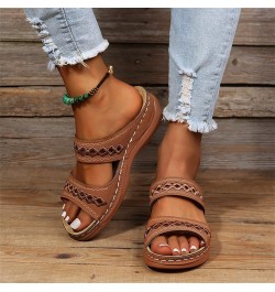 Women's Comfy Orthotic Sandals,Women's Comfortable Orthopedic Sandals Dressy Summer Arch Support Slide Sandals Zd-brown $9.79...