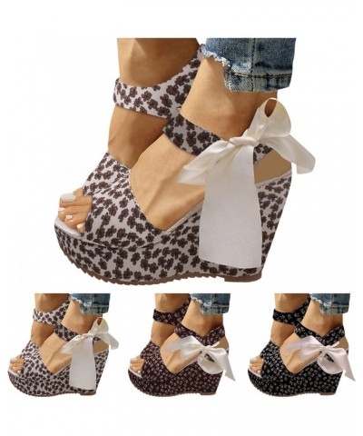 Sandals for Women Style Fashion Spring and Summer Women Sandals Wedge Heel Thick Bottom High Heel Fish Mouth Open Toe Breatha...