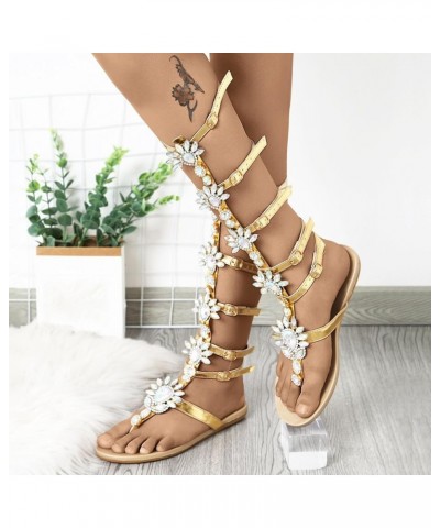 Black Strappy Platform Sandals Women Dressy Low Heel Sandles Sandals Women Dressy Womens Sandals Strappy Flat Silver S Gold-a...