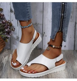 Women's Cute Strappy Wedge Sandals Comfortable Lace Up Platform Sandals Casual Summer Slipper Orthopedic Sandals Bunion Corre...