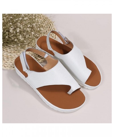 Women's Cute Strappy Wedge Sandals Comfortable Lace Up Platform Sandals Casual Summer Slipper Orthopedic Sandals Bunion Corre...