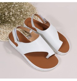 Women's Cute Strappy Wedge Sandals Comfortable Lace Up Platform Sandals Casual Summer Slipper Orthopedic Sandals Bunion Corre...