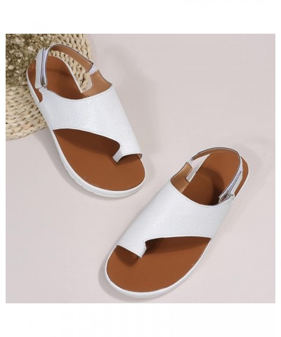 Women's Cute Strappy Wedge Sandals Comfortable Lace Up Platform Sandals Casual Summer Slipper Orthopedic Sandals Bunion Corre...