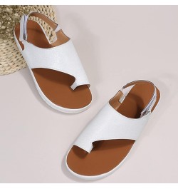 Women's Cute Strappy Wedge Sandals Comfortable Lace Up Platform Sandals Casual Summer Slipper Orthopedic Sandals Bunion Corre...