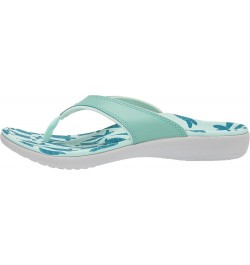 Women's Yumi Ocean Flip Flop Teal Turtles $26.30 Sandals