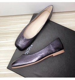 Ballets Flats for Women Square Toe Slip on Comfortable Flat Shoes Walking Dress Flats Loafers B Light Purple $17.70 Flats