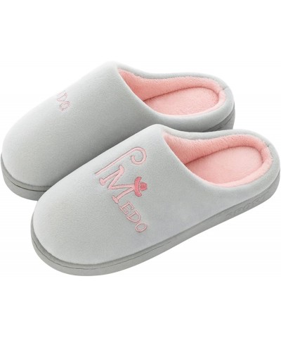 Fashion Autumn And Winter Women Slippers Home Flat Non Slip Lightweight Plush Warm And Home Slippers Men And B $10.21 Slippers