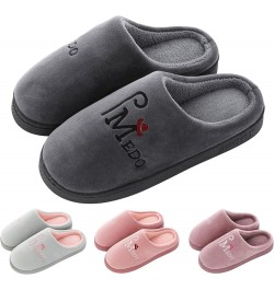 Fashion Autumn And Winter Women Slippers Home Flat Non Slip Lightweight Plush Warm And Home Slippers Men And B $10.21 Slippers