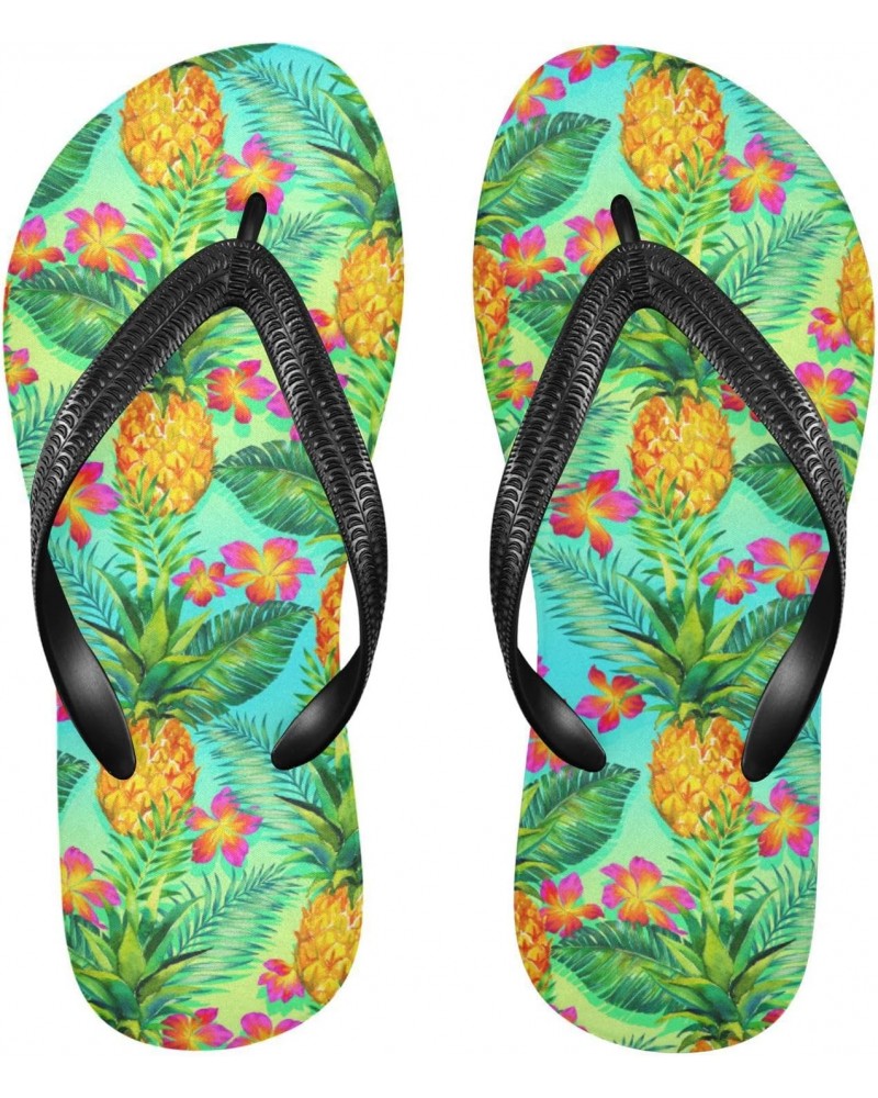 Beautiful Pineapple Flip Flop Sandal Men's and Women's Summer Sandal | Beach & Water Shoes(999) $10.35 Sandals