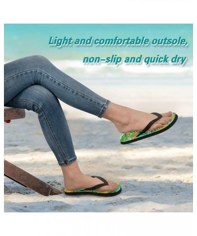 Beautiful Pineapple Flip Flop Sandal Men's and Women's Summer Sandal | Beach & Water Shoes(999) $10.35 Sandals