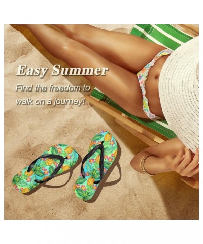 Beautiful Pineapple Flip Flop Sandal Men's and Women's Summer Sandal | Beach & Water Shoes(999) $10.35 Sandals