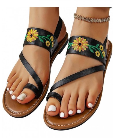 Sandalias de suela gruesa mujer Zapatos Color sólido Elástico Una línea Punta redonda Tacón rectangular Hebilla Tacón J-016 B...