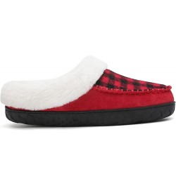 Womens Winter Memory Foam Cozy House Slipper Microsuede Moccasins Ladies Indoor Outdoor Warm Slippers Red $10.29 Slippers