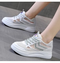 Women Wedges Comfort Sneakers Trend Non Skid Invisible Increasing Heel Running Tennis Hiking Platform Shoes Green $28.32 Athl...