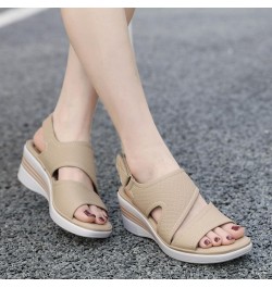 Slide Sandals for Women Slip On Dressy Arch Support Walking Sandals Lightweight Platform Shoes, Black 75-nrny-beige-j $17.81 ...