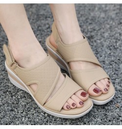 Slide Sandals for Women Slip On Dressy Arch Support Walking Sandals Lightweight Platform Shoes, Black 75-nrny-beige-j $17.81 ...