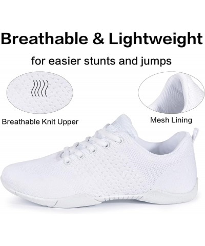 Cheer Shoes Women White Cheerleading Dance Shoes White(women Size) $19.99 Athletic Shoes