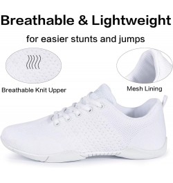 Cheer Shoes Women White Cheerleading Dance Shoes White(women Size) $19.99 Athletic Shoes