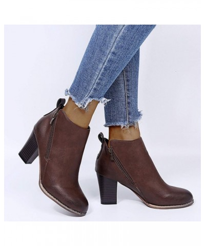 Black Wedge Ankle Boots White Ankle Cowboy Boots for Women Low Heel Low Heel Booties for Women Open Toe Brown Boots for Women...