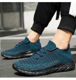 Breathable Running Shoes Breathable Mesh Sneaker Arch Support Sneakers Womens Sneakers Size 7 Blue-1 $16.16 Athletic Shoes