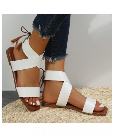 low heel sandals for women dressy rhinestone flip flop beach sandals women sandal heels shoes for women Z 02-white $12.03 San...