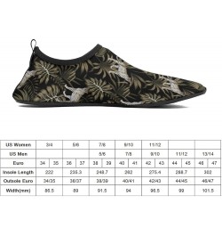 Leopard On Leaves Water Shoes Barefoot Aqua Pool Socks for Beach Swim Walking 13/14men $17.04 Athletic Shoes