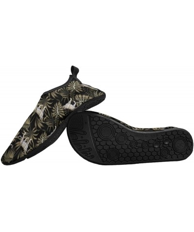 Leopard On Leaves Water Shoes Barefoot Aqua Pool Socks for Beach Swim Walking 13/14men $17.04 Athletic Shoes