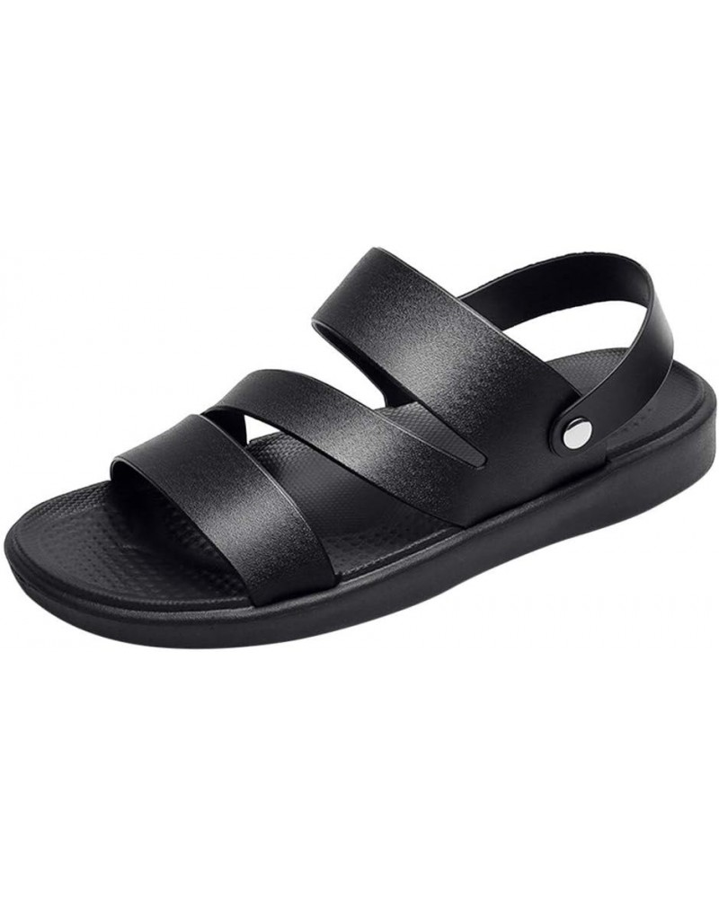 Men sandals Dressy Brown Flats Shoes Men Flip Flops Men Slides For Men Slippers Men Platform White Wedges Shoes For Me Black ...