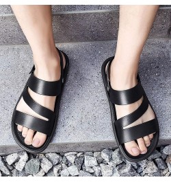 Men sandals Dressy Brown Flats Shoes Men Flip Flops Men Slides For Men Slippers Men Platform White Wedges Shoes For Me Black ...