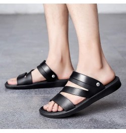 Men sandals Dressy Brown Flats Shoes Men Flip Flops Men Slides For Men Slippers Men Platform White Wedges Shoes For Me Black ...