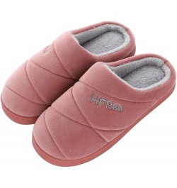 Home Slippers Fluffy Women's Couples Solid Colors Warm Non-slip Floor Home Slippers Indoor Winter Indoor House Red $11.00 Sli...