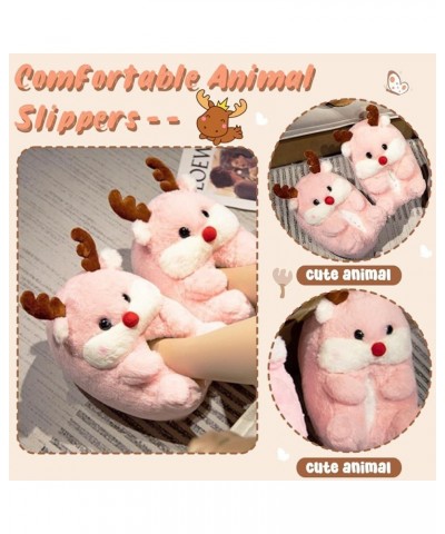 Women Cute Slipper Novelty Bunny Animal Slippers Cozy Fuzzy Memory Foam Cotton Shoes Fluffy Soft Plush Winter Warm House Shoe...