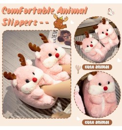 Women Cute Slipper Novelty Bunny Animal Slippers Cozy Fuzzy Memory Foam Cotton Shoes Fluffy Soft Plush Winter Warm House Shoe...