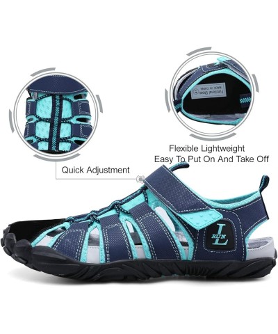 Athletic Hiking Water Shoes Barefoot Aqua Swim Sports Sandals Walking Shoes for Women Men A Blue Black $17.69 Athletic Shoes