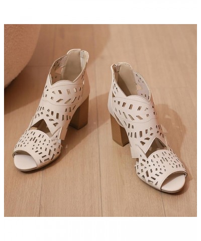 Heeled Sandals for Women Elastic Platform Wedges Sandals Slipper Open Toe Comfortable Soft Sandal 161-zoxro-white-a $13.47 At...