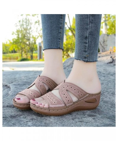 Women Flip Flop Women'S Indoor Outdoor Slippers Women'S Athletic & Outdoor Sandals & Slides Slides For Walking Sa 4-pink $14....