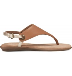 Womens IN CONCHLUSION Flat Sandal Tan Combo $28.03 Sandals