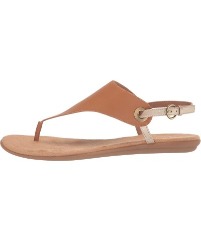 Womens IN CONCHLUSION Flat Sandal Tan Combo $28.03 Sandals