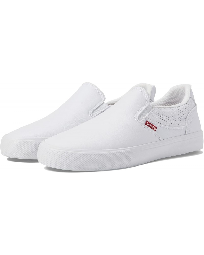 Levi's® Naya Slip-On Perforated White Mono 6 B (M) $27.30 Loafers & Slip-Ons