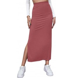 Short Skirts Size 12 Women's Half Skirt and Solid Color with Hip Wrap Skirt and Split Skirt Red ➤➤ 2024 Skirt for Women $7.42...