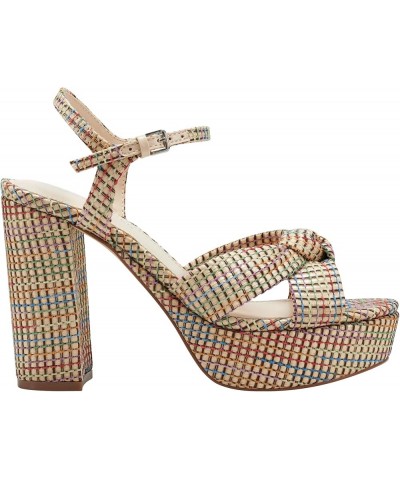 Women's Deren Heeled Sandal Natural Multi $27.82 Sandals