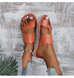 Slide Sandals for Women 2023 Dressy Wide Width Sandals Summer Leather Cover Toe Flat Bottom Beach Sandals House Outdoor Sanda...