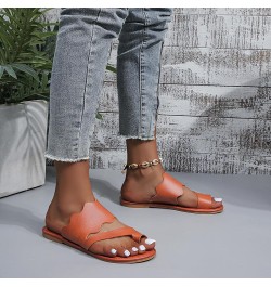 Slide Sandals for Women 2023 Dressy Wide Width Sandals Summer Leather Cover Toe Flat Bottom Beach Sandals House Outdoor Sanda...