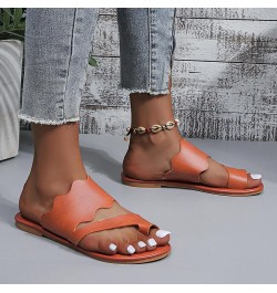 Slide Sandals for Women 2023 Dressy Wide Width Sandals Summer Leather Cover Toe Flat Bottom Beach Sandals House Outdoor Sanda...