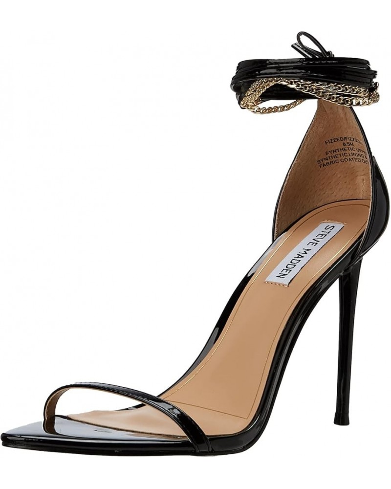 Women's Fizzed Heeled Sandal Black Patent $27.93 Sandals