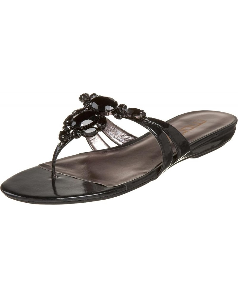 Women's Jem Thong Sandal Black Smooth $27.06 Sandals