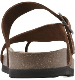 Carly Signature Comfort-Molded Footbed Sandal Brown/Leather $18.40 Sandals