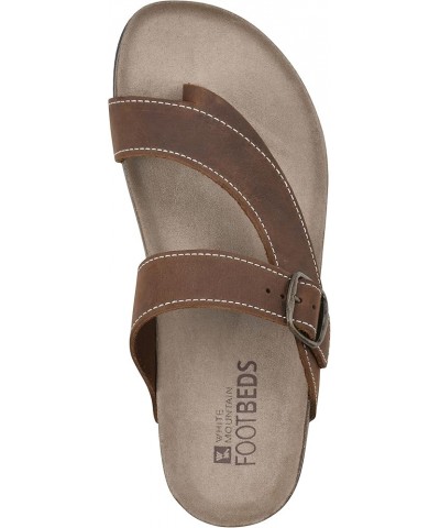 Carly Signature Comfort-Molded Footbed Sandal Brown/Leather $18.40 Sandals