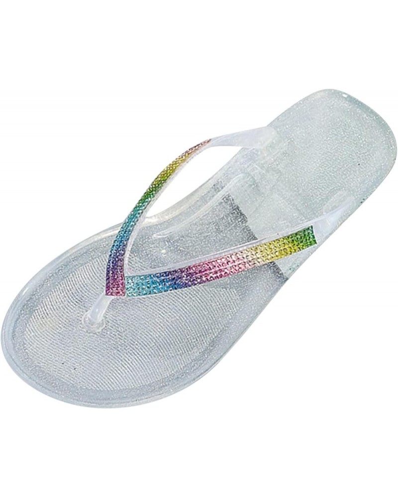 Flip Flop Slippers Women Rubber Flip Flops Cute Flip Flops Walking Thick Flip Flops Orthopedic Soft Flip Flops Clear $10.43 S...